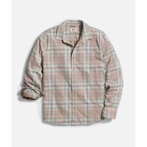 NWT $148 Marine Layer Lightweight Plaid Corduroy Shirt corgi multi plaid  XXL